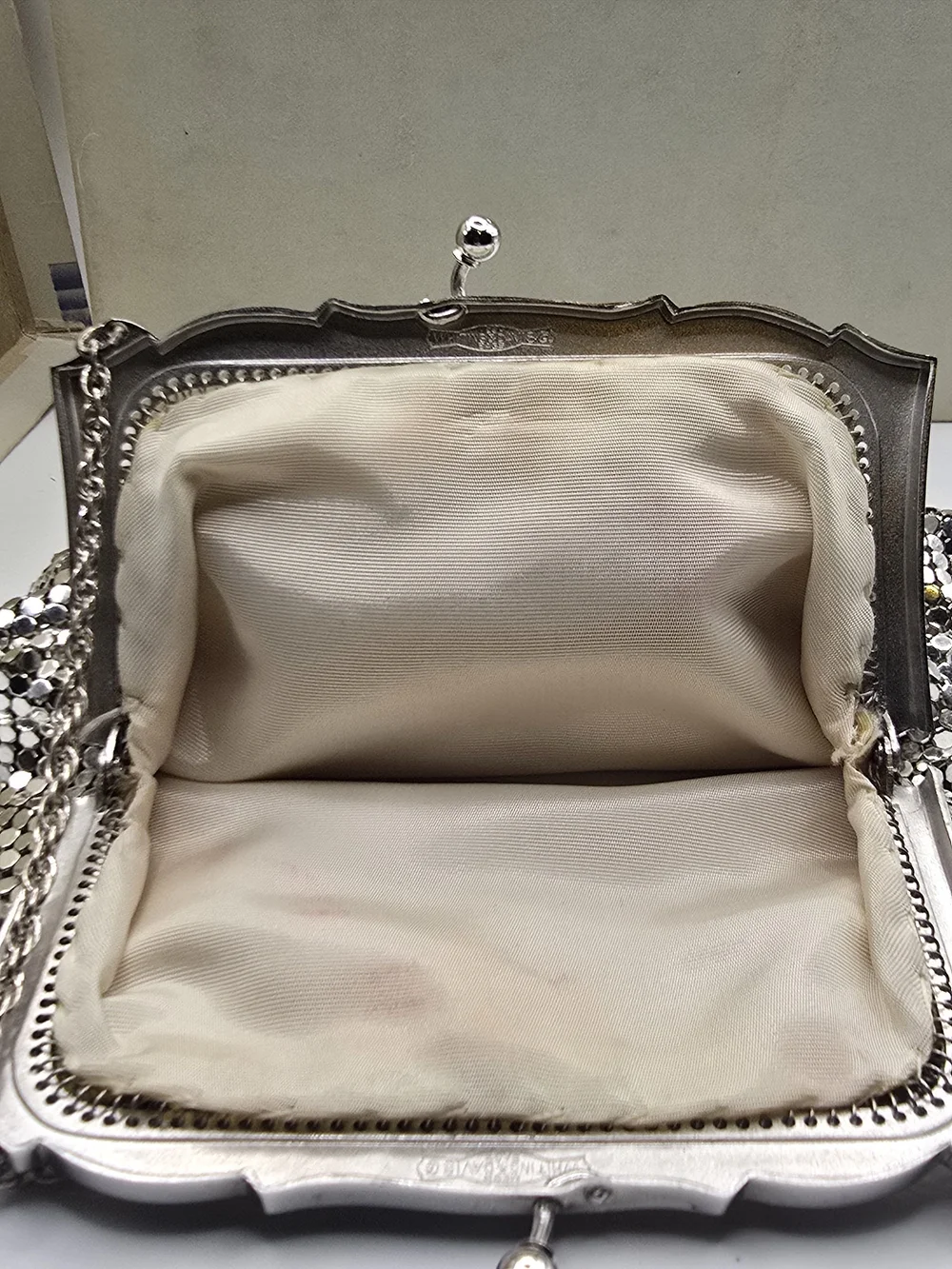 Vintage Whiting & Davis Co. Mesh Bag in Original Box